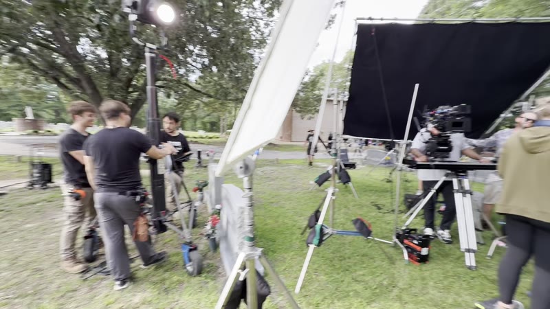 Behind the scenes — crew